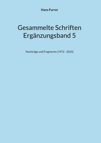 Produktbild: Gesammelte Schriften ErgBd 5