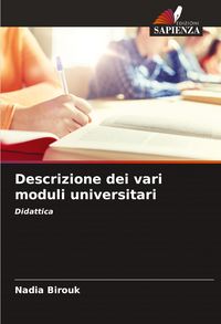 Produktbild: Descrizione dei vari moduli universitari