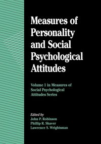 Produktbild: Measures of Personality and Social Psychological Attitudes