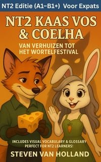 Produktbild: NT2 Kaas Vos & Coelha Van Verhuizen tot het Wortelfestival (NT2 Kaas Vos & Coelha leren je Nederlands, #1)