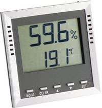 Produktbild: TFA Dostmann KLIMA GUARD Thermo-/Hygrometer Silber 30.5010.54.K