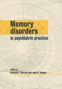 Produktbild: Memory Disorders in Psychiatric Practice