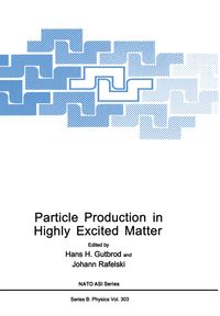 Produktbild: Particle Production in Highly Excited Matter