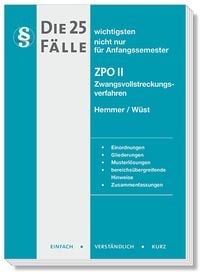 Produktbild: Die 25 wichtigsten F&auml;lle Zivilprozessrecht (ZPO) II