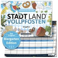 Produktbild: DENKRIESEN - STADT LAND VOLLPFOSTEN&reg; - Biergarten Edition - "O'zapft is!" | A4 Spielblock