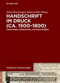 Produktbild: Handschrift im Druck (ca. 1500-1800)