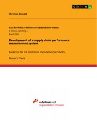 Produktbild: Development of a supply chain performance measurement system