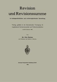 Produktbild: Revision und Revisionssumme in rechtsgeschichtlicher und rechtsvergleichender Darstellung