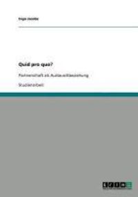 Produktbild: Quid pro quo?