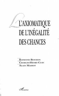 Produktbild: L'axiomatique De L'inegalite des Chances