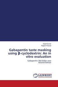 Produktbild: Gabapentin taste masking using &iquest;-cyclodextrin: An in vitro evaluation