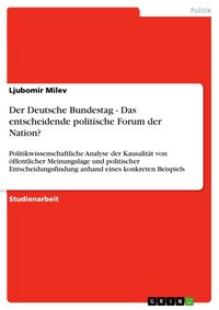 Produktbild: Der Deutsche Bundestag - Das entscheidende politische Forum der Nation?