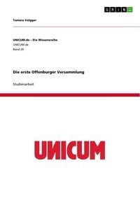 Produktbild: Die erste Offenburger Versammlung