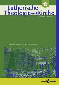Produktbild: Lutherische Theologie und Kirche - Heft 03/2021