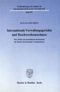Produktbild: Internationale Verwaltungsgerichte und Beschwerdeaussch&uuml;sse.