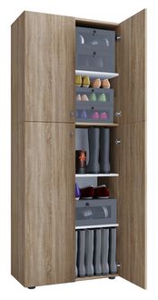 Produktbild: XL Holz Gro&szlig;er Schuhschrank Schuhkommode Lona 5