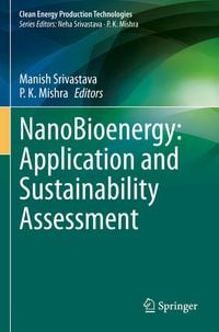 Produktbild: NanoBioenergy: Application and Sustainability Assessment