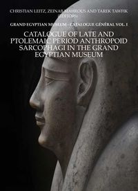 Produktbild: Catalogue of Late and Ptolemaic Period Anthropoid Sarcophagi