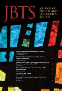 Produktbild: Journal of Biblical and Theological Studies, Issue 2.1
