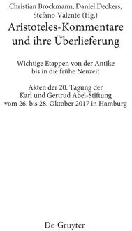 Produktbild: Aristoteles-Kommentare und ihre &Uuml;berlieferung