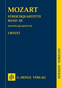 Produktbild: Wolfgang Amadeus Mozart - Streichquartette, Band III (Haydn-Quartette)