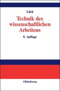 Produktbild: Technik des wissenschaftlichen Arbeitens