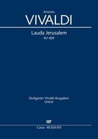 Produktbild: Lauda Jerusalem (Klavierauszug)
