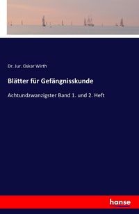 Produktbild: Bl&auml;tter f&uuml;r Gef&auml;ngnisskunde