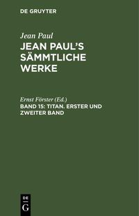 Produktbild: Titan. Erster und zweiter Band