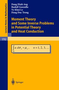 Produktbild: Moment Theory and Some Inverse Problems in Potential Theory and Heat Conduction