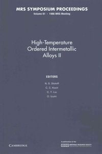 Produktbild: High-Temperature Ordered Intermetallic Alloys II