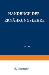 Produktbild: Handbuch der Ern&auml;hrungslehre