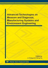 Produktbild: Advanced Technologies on Measure and Diagnosis, Manufacturing Systems and Environment Engineering