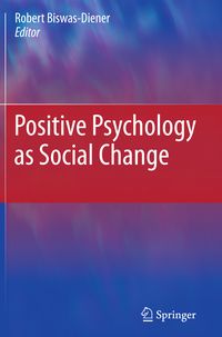 Produktbild: Positive Psychology as Social Change