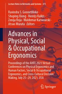 Produktbild: Advances in Physical, Social & Occupational Ergonomics
