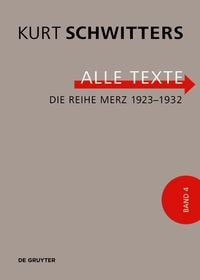 Produktbild: Die Reihe Merz 1923-1932
