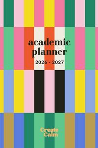 Produktbild: Colorful Stripes Weekly & Monthly Academic Planner 26-27