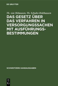 Produktbild: Das Gesetz &uuml;ber das Verfahren in Versorgungssachen mit Ausf&uuml;hrungsbestimmungen