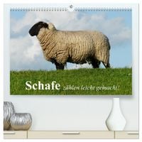 Produktbild: Schafe z&auml;hlen leicht gemacht! (hochwertiger Premium Wandkalender 2026 DIN A2 quer), Kunstdruck in Hochglanz