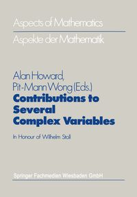 Produktbild: Contributions to Several Complex Variables