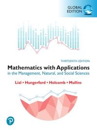 Produktbild: Mathematics with Applications in the Management, Natural and Social Sciences, Global Edition