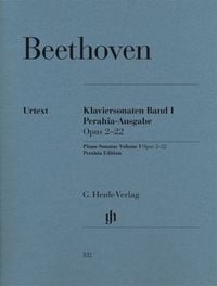 Produktbild: Ludwig van Beethoven - Klaviersonaten, Band I, op. 2&ndash;22, Perahia-Ausgabe