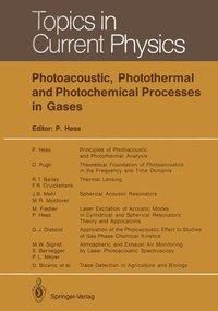Produktbild: Photoacoustic, Photothermal and Photochemical Processes in Gases