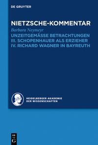 Produktbild: Kommentar zu Nietzsches "Unzeitgem&auml;ssen Betrachtungen"