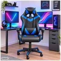 Produktbild: HTI-Living Schreibtischstuhl Krit Schwarz-Blau Schreibtischstuhl Krit Schwarz-Blau