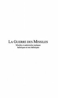 Produktbild: Guerre des missiles missiles et antimiss