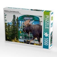 Produktbild: CALVENDO Puzzle Elchbulle im Denali National Park | 1000 Teile Lege-Gr&ouml;&szlig;e 64x48cm Foto-Puzzle f&uuml;r gl&uuml;ckliche Stunden