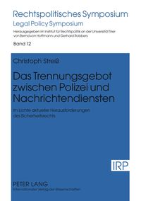 Produktbild: Das Trennungsgebot zwischen Polizei und Nachrichtendiensten