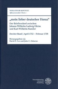 Produktbild: &bdquo;mein lieber deutscher Horaz&ldquo;