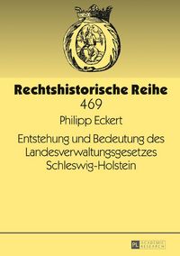 Produktbild: Entstehung und Bedeutung des Landesverwaltungsgesetzes Schleswig-Holstein